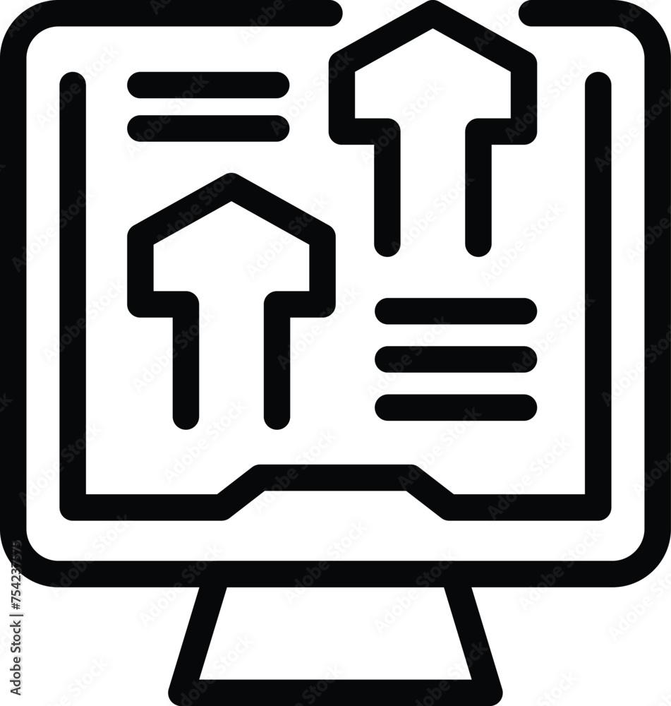 Traffic operation icon outline vector. Logistics network system. Road project control Traffic operation icon outline vector. Logistics network system. Road project control