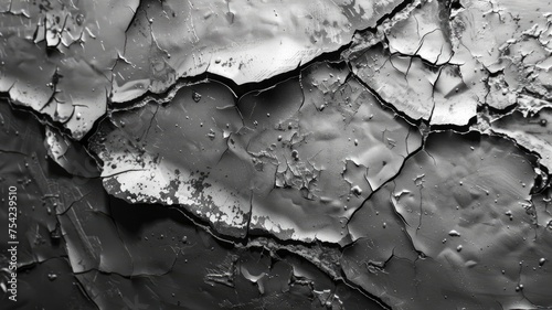 Metal texture with scratches and cracks - generative ai