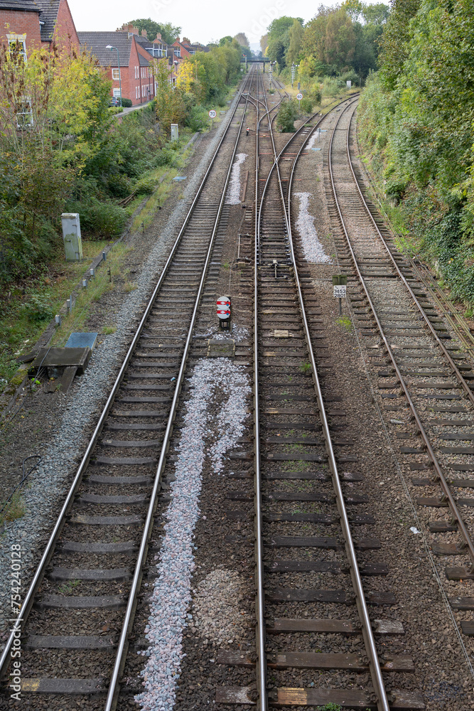 Overview of the train tracks