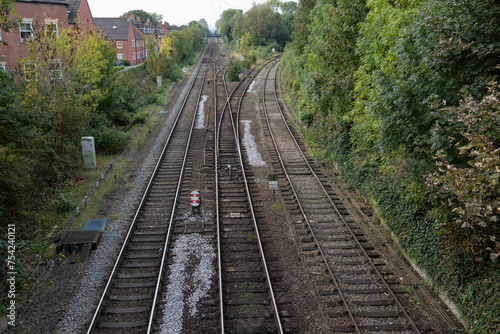 Overview of the train tracks