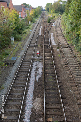 Overview of the train tracks
