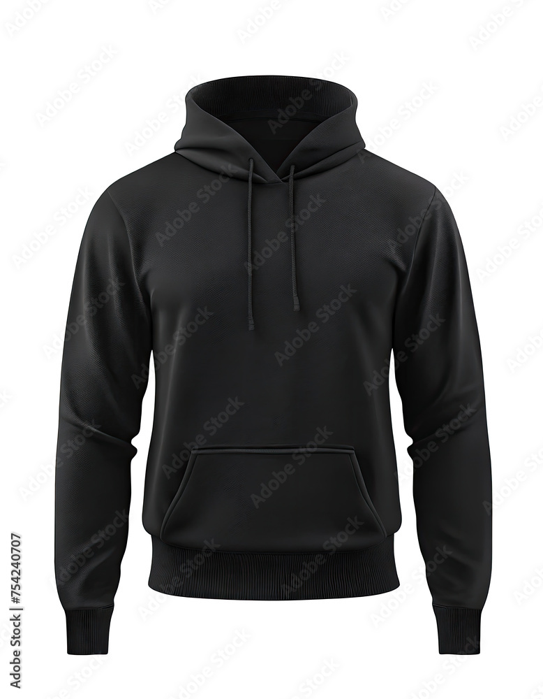  a whole black hoodies for men, isolated on a pure white background, PNG, cutout, or clipping path.	
