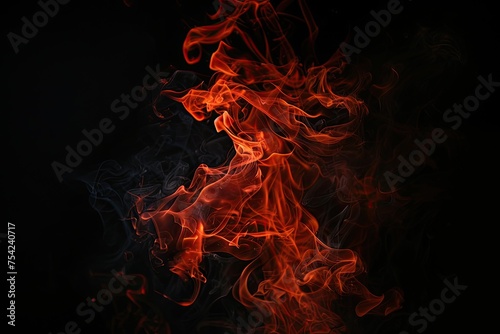 Abstract red fire flames background