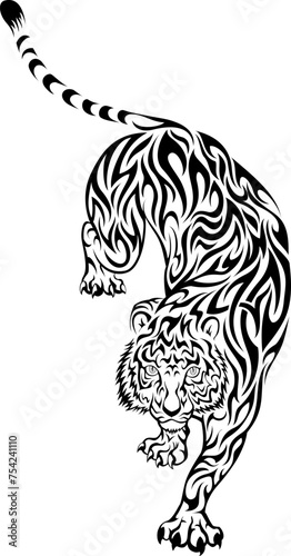 tribal lion tattoo