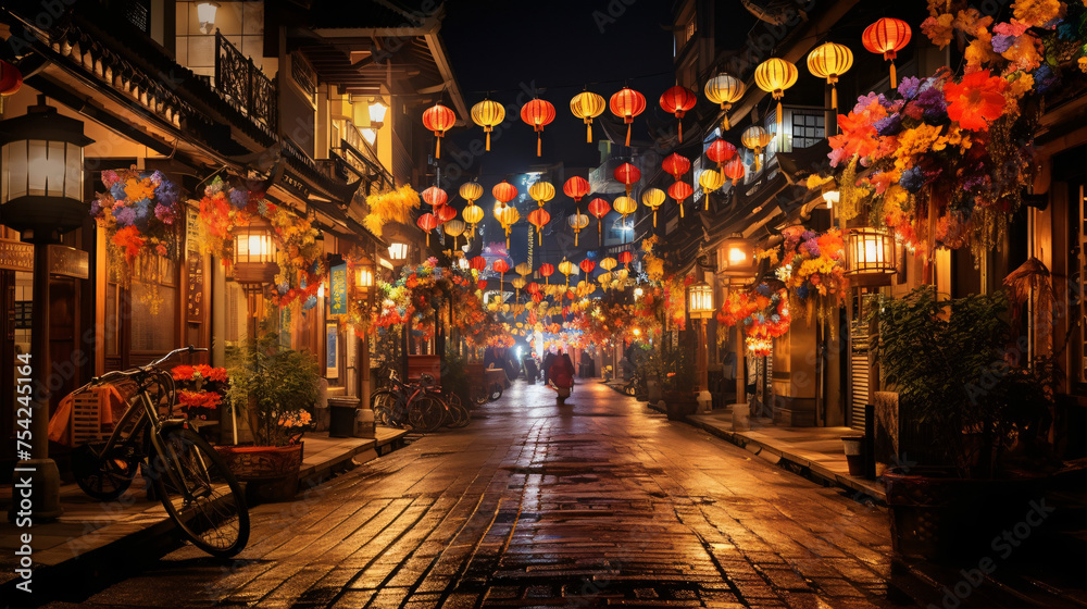 City of Lanterns Streets Aglow with Festival Lights ..