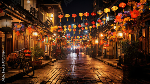 City of Lanterns Streets Aglow with Festival Lights .. © Anaya