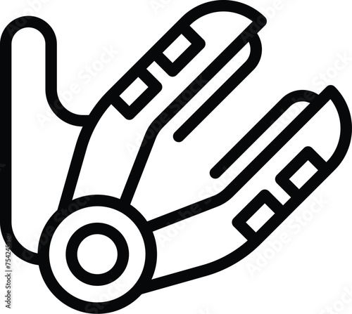 Ceramic haircare appliance icon outline vector. Hairdressing parlor instrument. Beauty styling equipment
