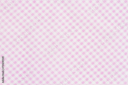 Pink gingham material background