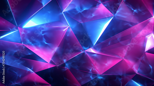 Colorful High Tech Surface with Triangular Pyramids
