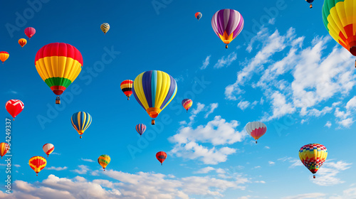 Colorful Hot Air Balloons Brightly colored balloons