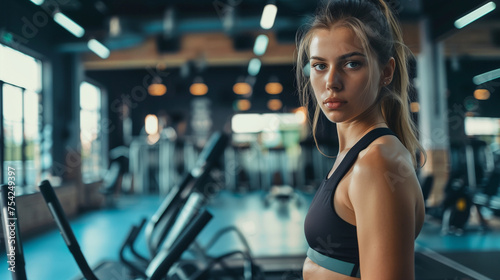 woman at the gym. generative ai