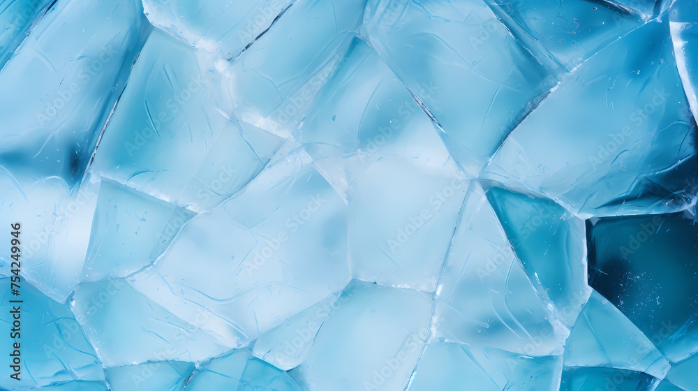 Obraz premium Abstract frozen surface with ice texture background