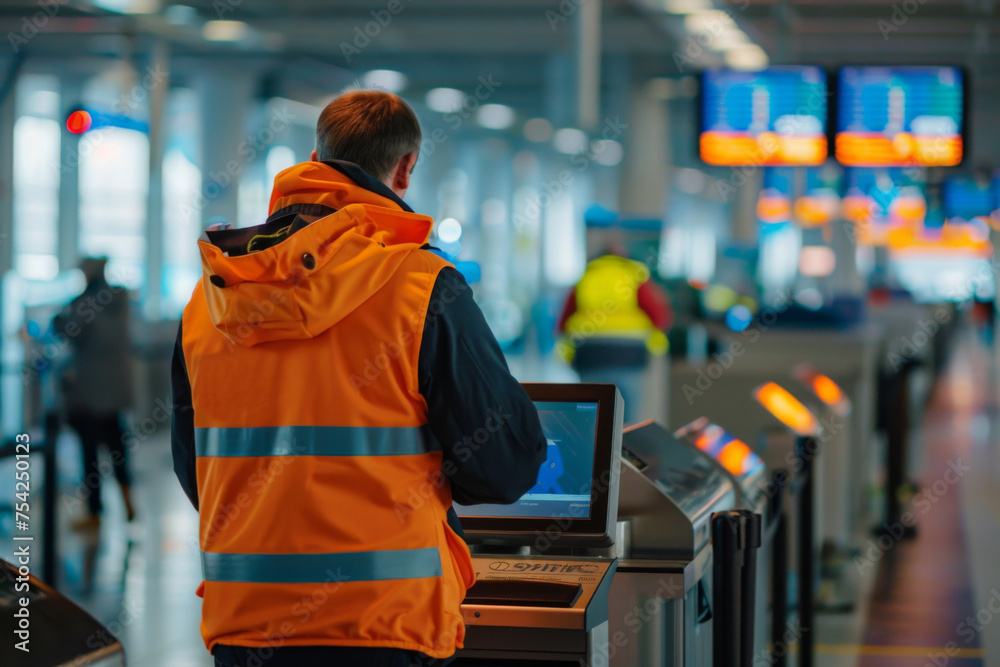 Airport security and service. Generative AI Airport security and service. Generative AI