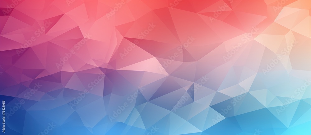 A vibrant and dynamic background featuring an array of colorful triangles in a hipster pattern. This modern design element is ideal for interior design, fashion prints, and digital projects. - obrazy, fototapety, plakaty 
