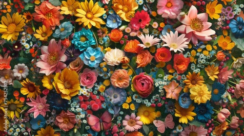 floral holiday background. © Yahor Shylau 