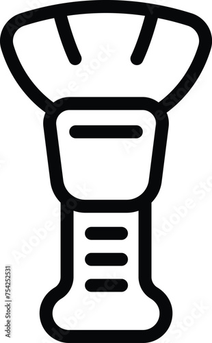 Beauty regimen tool icon outline vector. Makeup brush instrument. Facial grooming routine