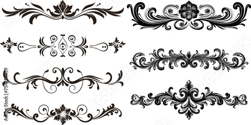 Calligraphic decorative elements