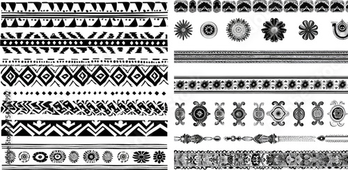 Most popular ethnic border in one mega pack set collections