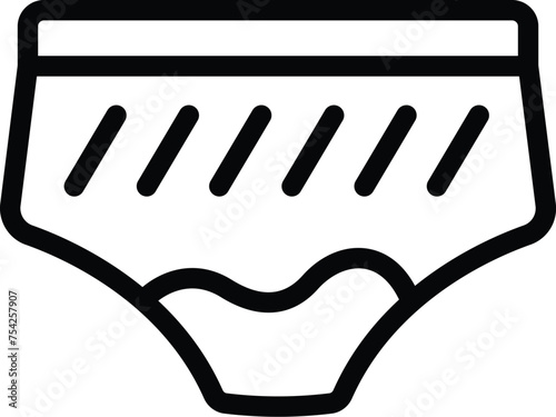 Menstrual cycle icon outline vector. Female oral contraception. Prevent child conception