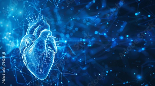 Heart Valve Concept,VID, Left ventricular assist System, Future Technology Medicine, Artificial Heart, Medical Internet Background photo