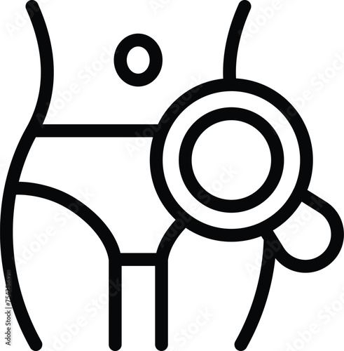 Oral contraceptive regimen icon outline vector. Female contraception. Prevent child conception