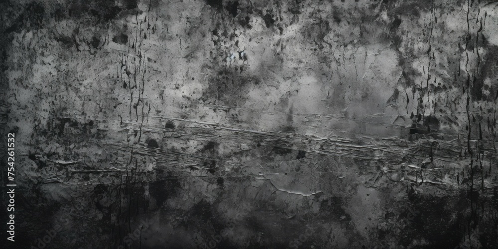 Fototapeta premium A stark black and white image of a weathered wall. Suitable for backgrounds or textures