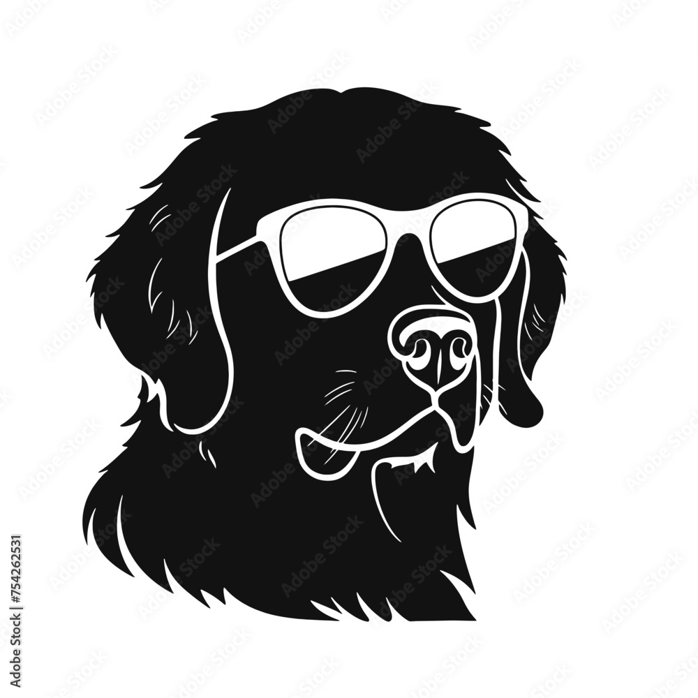 Golden Retriever with sunglasses Golden Retriever with sunglasses