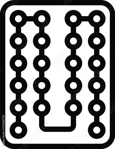 Oral contraception guide icon outline vector. Birth control medicine contraceptives. Hormonal preventive progesterone pills