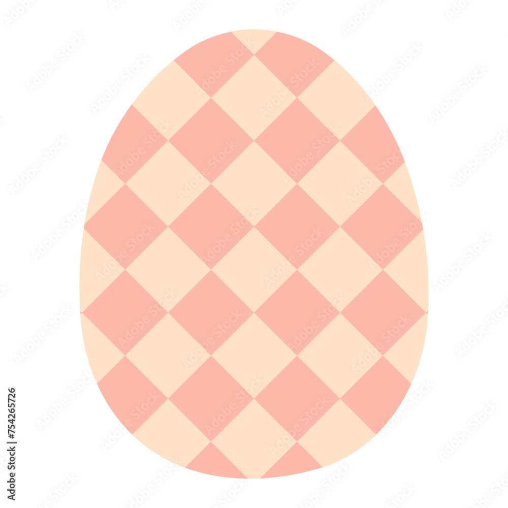Painted Easter egg illustration. Flat style design, isolated vector. Easter holiday clip art, seasonal card, banner, poster, element Painted Easter egg illustration. Flat style design, isolated vector. Easter holiday clip art, seasonal card, banner, poster, element