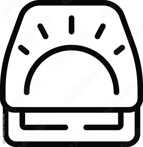 Night lamp icon outline vector. Nightlight lamp. Bedside sleeping illumination