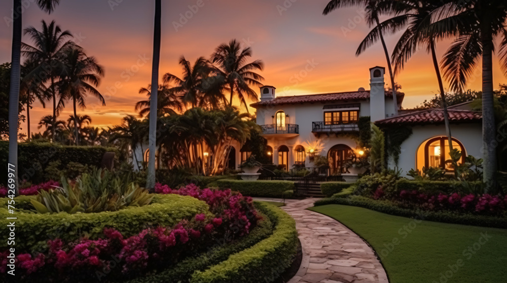Gorgeous mansion designed in the elegant Spanish style