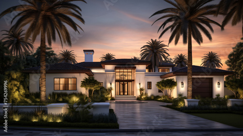 Gorgeous mansion designed in the elegant Spanish style © khan