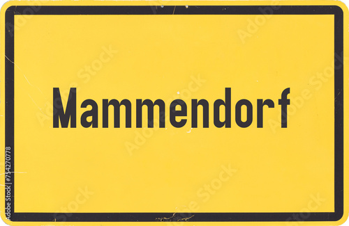 Ortsschild Mammendorf photo