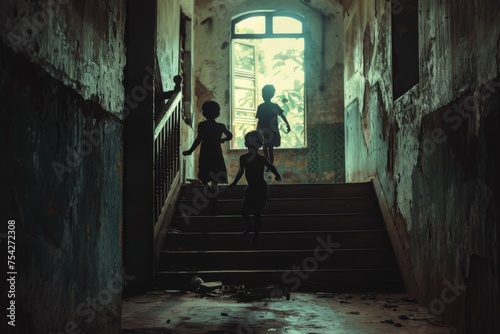 abandoned child in orphanage concept,psychological trauma © Наталья Добровольска