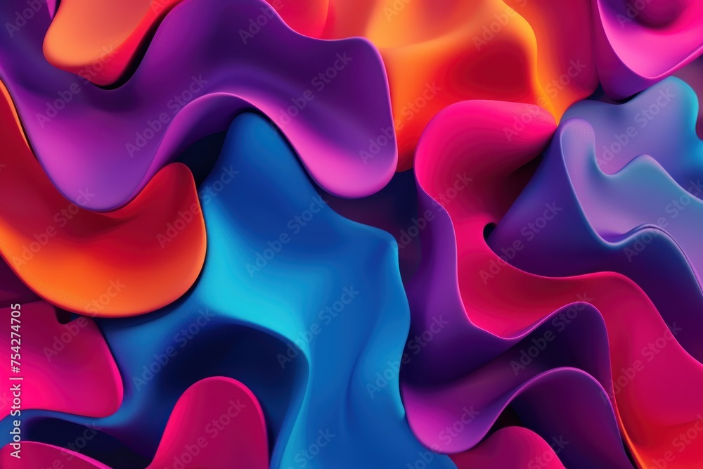 Panton color tones wawy 3d abstract background Panton color tones wawy 3d abstract background