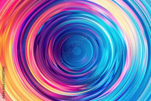 Multicolored circular shape Energy Flow Background