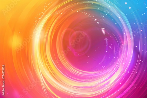 Multicolored circular shape Energy Flow Background photo