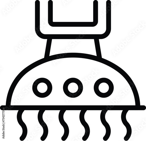 Kitchen hood icon outline vector. Oven household equipment. Cooking air extractor