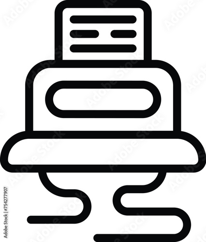 Cooker hood icon outline vector. Air kitchen purifier. Cookery ventilation system