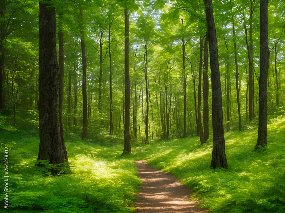 Obraz premium path in the forest