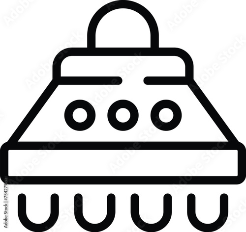 Cooking hood icon outline vector. Kitchen oven air extractor. Innovative stove appliance