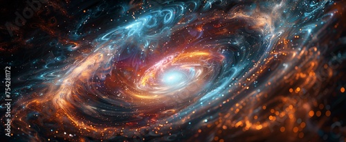 abstract cosmic technology background 