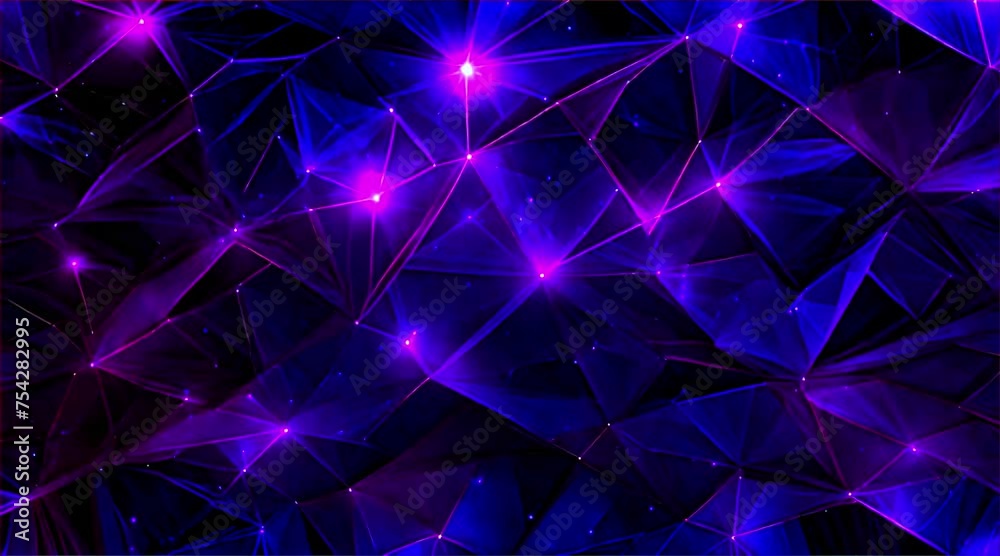 Vidéo Stock technology background with a digital mesh network design of ...