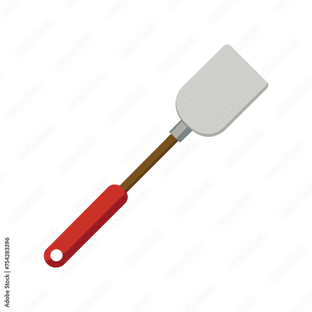 Spatula illustration on white background Spatula illustration on white background
