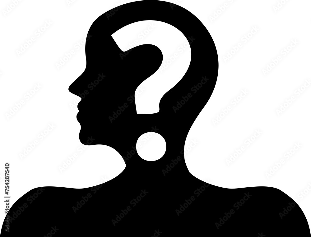 Paper cut style question mark concept template for social talk or speech Paper cut style question mark concept template for social talk or speech