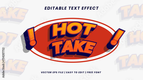 Text Effect hot take