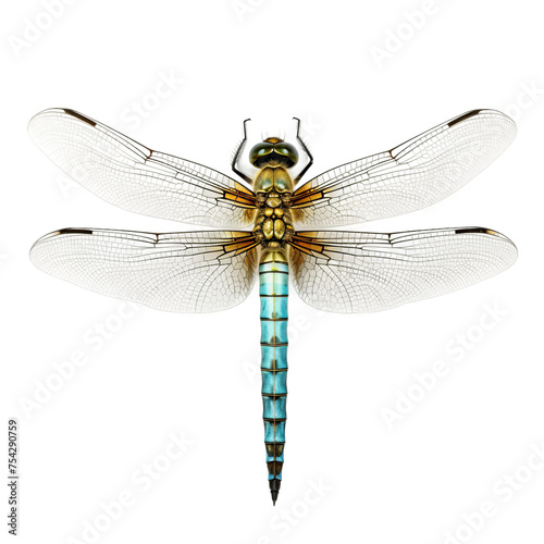 dragonfly on white background © Buse