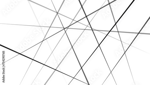 Random chaotic lines abstract geometric pattern texture. Abstract banner with an asymmetric texture. Black chaotic lines of modern design. 