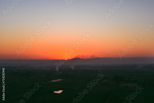 Sunrise light at Luxor, Egypt