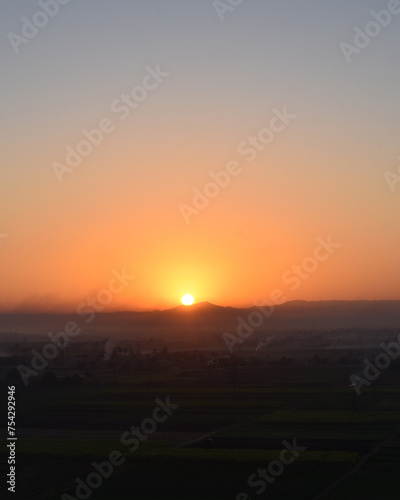 A view of the sunrise at Egypt, Africa